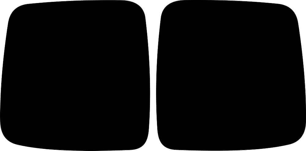 Passgenau zugeschnittenes Tönungsfolien-Set für Hyundai H1 Cargo Hecktüren – CNC-Zuschnitt von FVB Carbon Folie