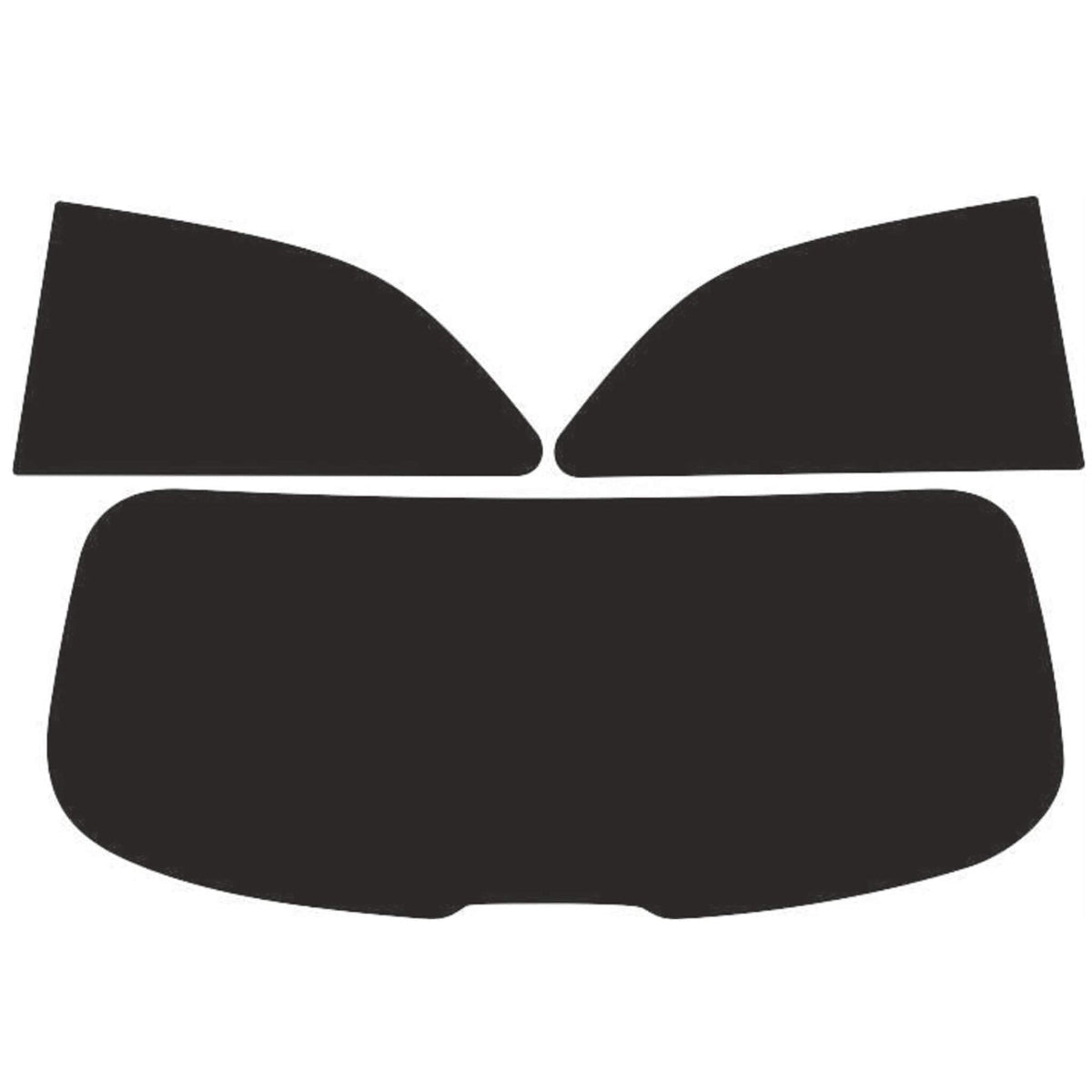 Passgenau zugeschnittenes Tönungsfolien-Set für Audi A1 – CNC-Zuschnitt von FVB Carbon Folie