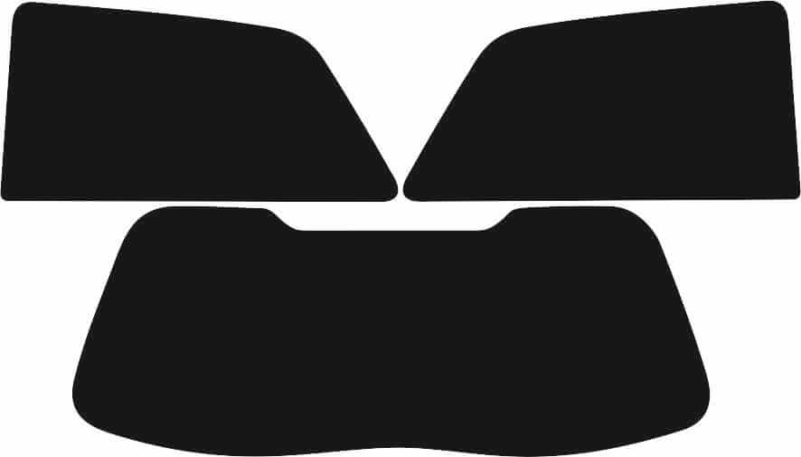 Passgenau zugeschnittenes Tönungsfolien-Set für Audi A3 8L 3Türer – CNC-Zuschnitt von FVB Carbon Folie