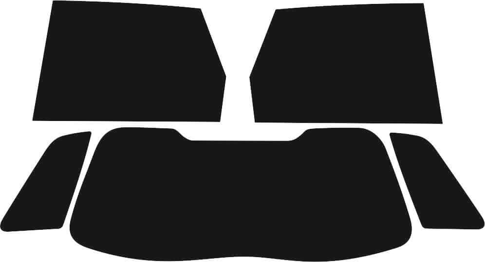 Passgenau zugeschnittenes Tönungsfolien-Set für Audi A3 8L 5Türer – CNC-Zuschnitt von FVB Carbon Folie