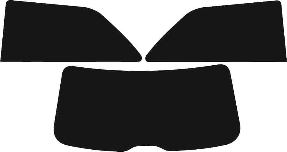 Passgenau zugeschnittenes Tönungsfolien-Set für Audi A3 8p 3Türer – CNC-Zuschnitt von FVB Carbon Folie