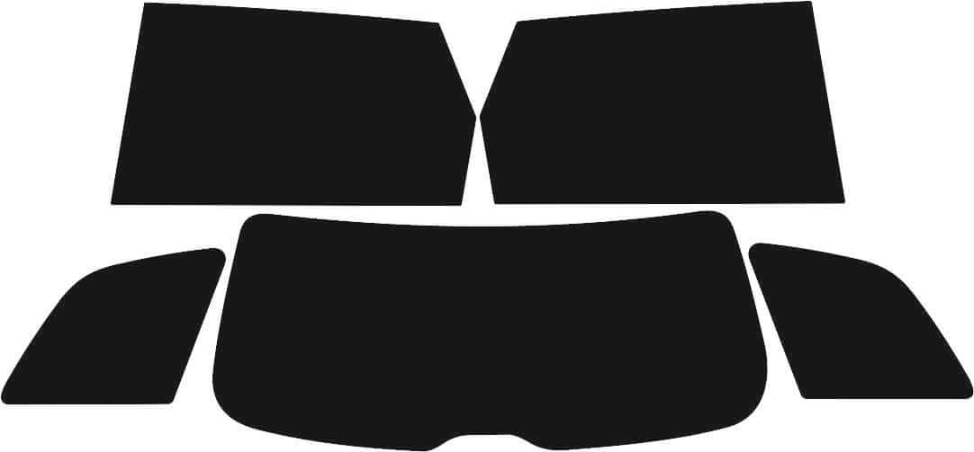 Passgenau zugeschnittenes Tönungsfolien-Set für Audi A3 8p Sportback – CNC-Zuschnitt von FVB Carbon Folie