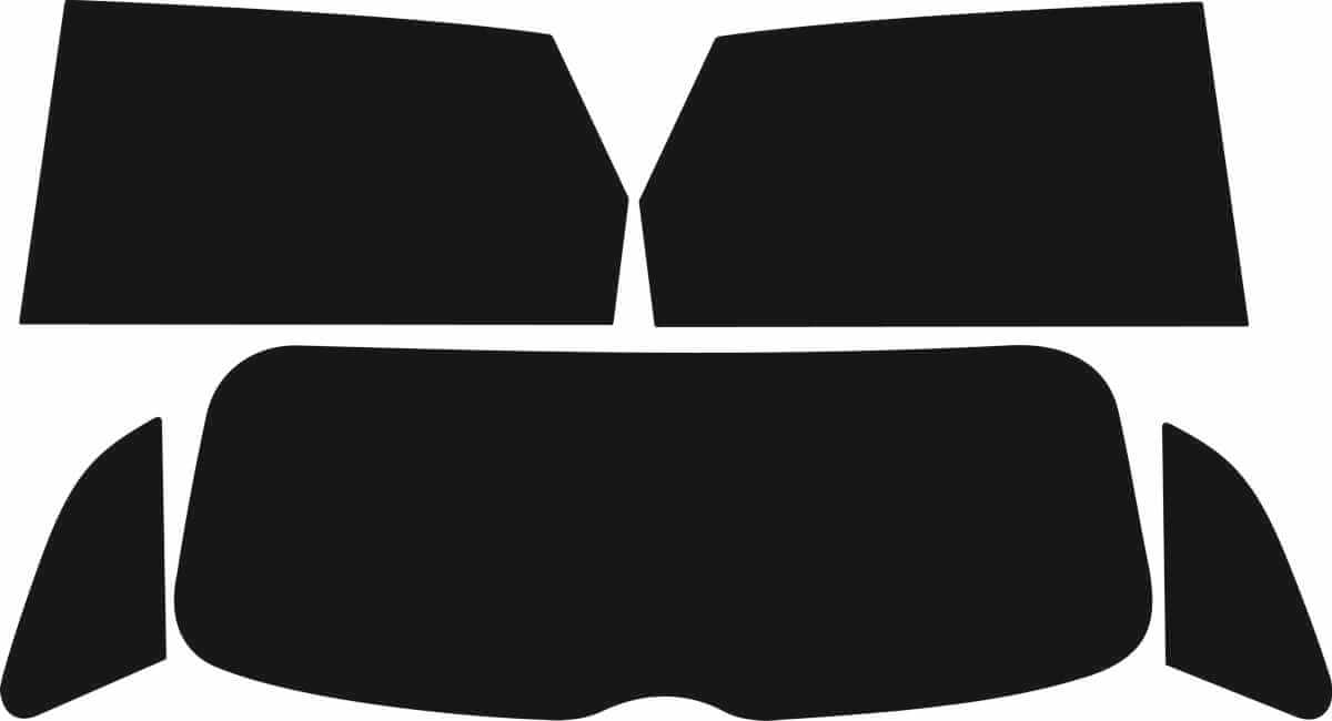 Passgenau zugeschnittenes Tönungsfolien-Set für Audi A3 8p Sportback – CNC-Zuschnitt von FVB Carbon Folie