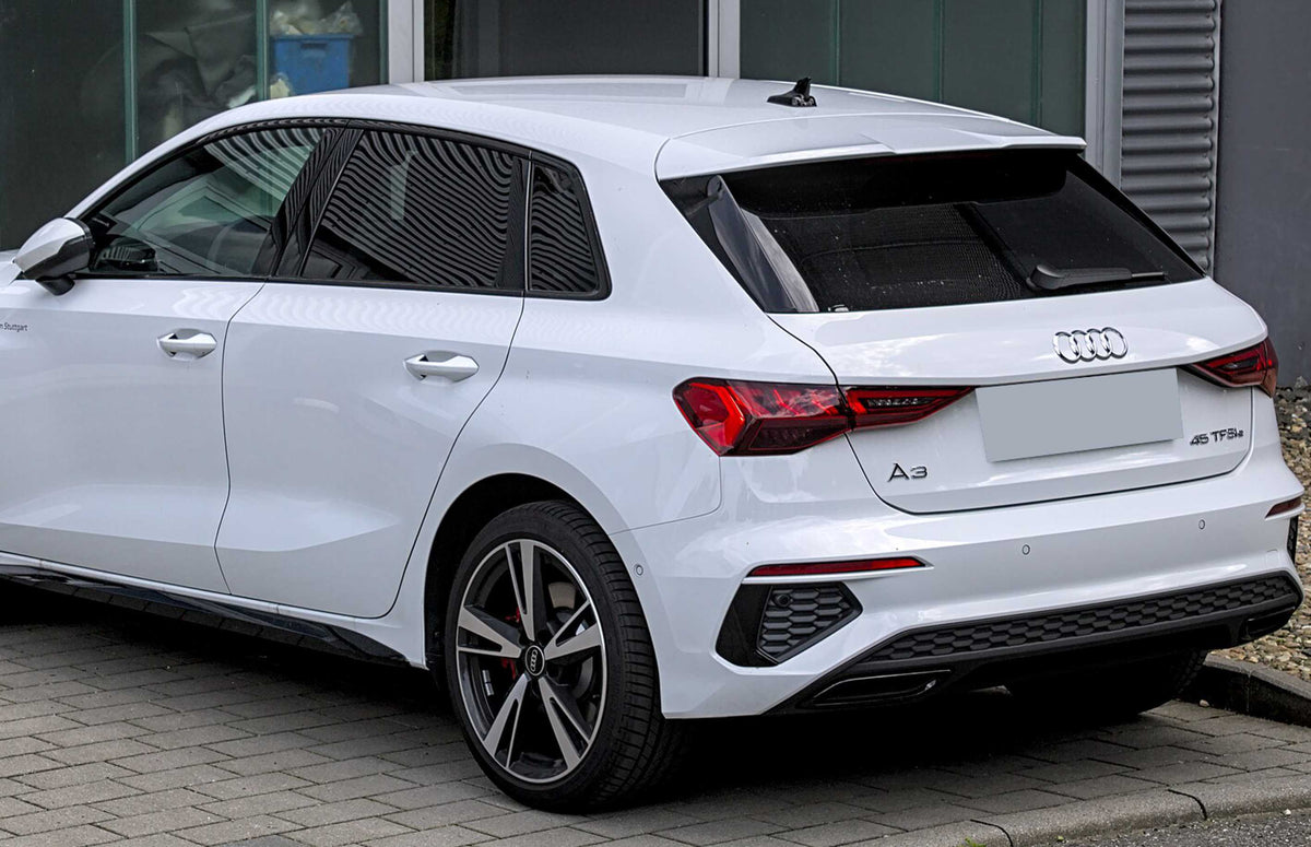 Tönungsfolie passgenau zugeschnitten und professionell montiert auf Audi A3 8y Sportback