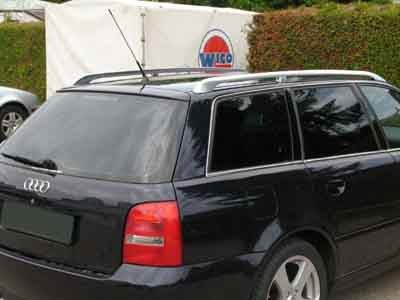 Tönungsfolie passgenau zugeschnitten und professionell montiert auf Audi A4 Avant B5