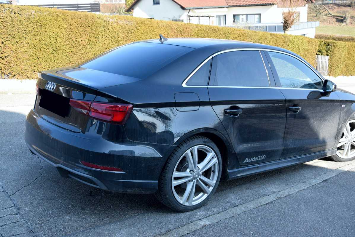 Tönungsfolie passgenau zugeschnitten und professionell montiert auf Audi A4 Limousine B9 Facelift