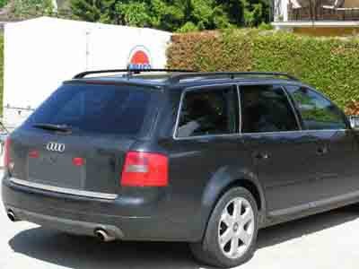 Tönungsfolie passgenau zugeschnitten und professionell montiert auf Audi A6 Avant C5