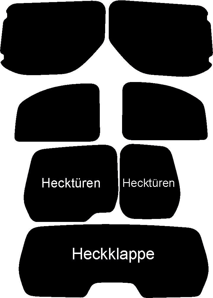 Passgenau zugeschnittenes Tönungsfolien-Set für Citroën Berlingo II – CNC-Zuschnitt von FVB Carbon Folie