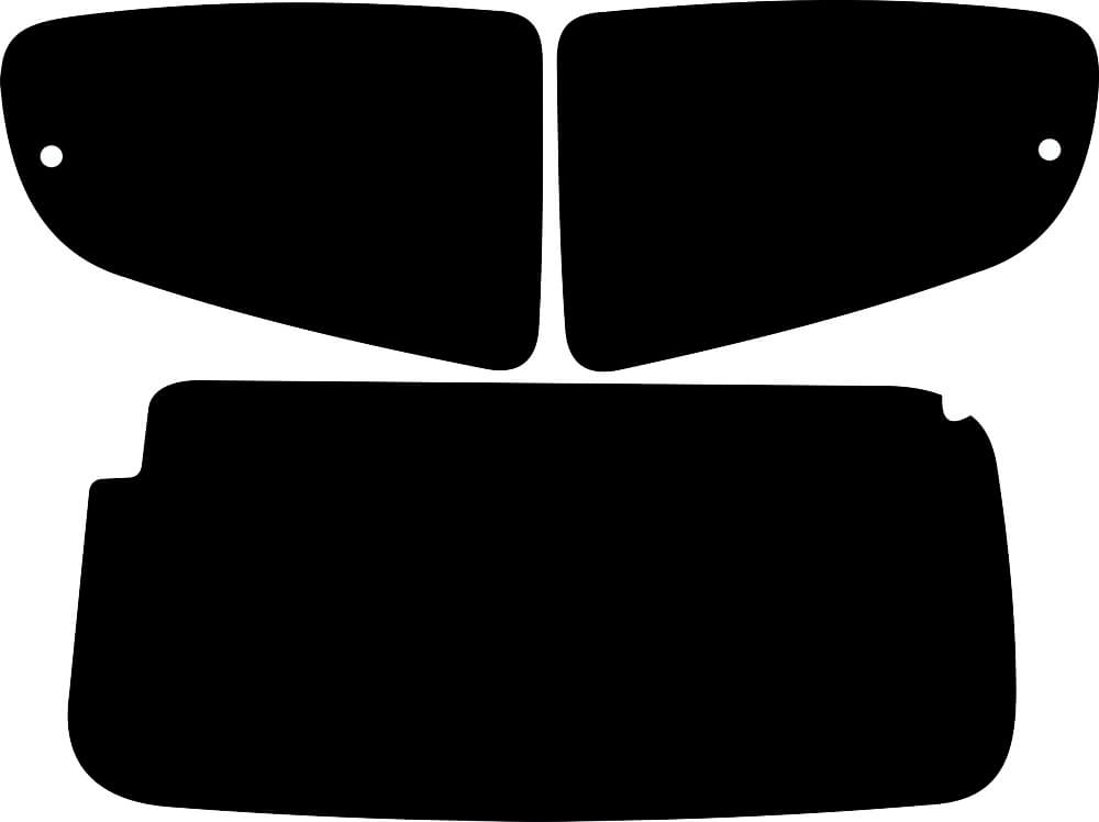 Passgenau zugeschnittenes Tönungsfolien-Set für Citroën C1 5-Türer – CNC-Zuschnitt von FVB Carbon Folie