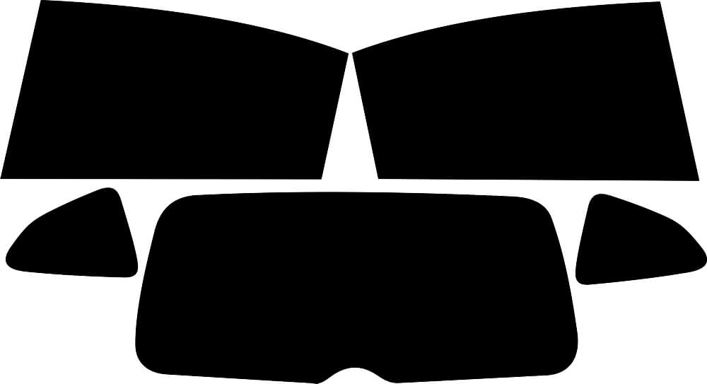 Passgenau zugeschnittenes Tönungsfolien-Set für Citroën C4 – CNC-Zuschnitt von FVB Carbon Folie