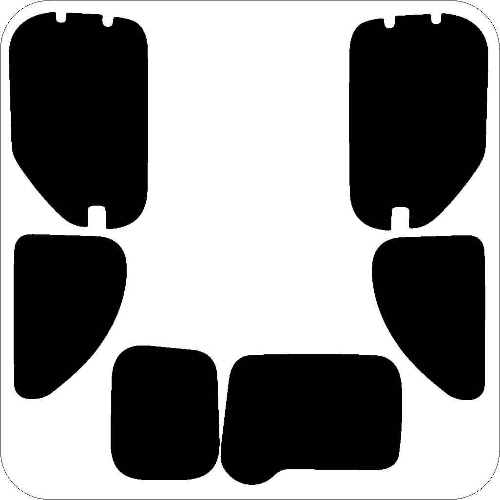 Passgenau zugeschnittenes Tönungsfolien-Set für Dacia Dokker – CNC-Zuschnitt von FVB Carbon Folie