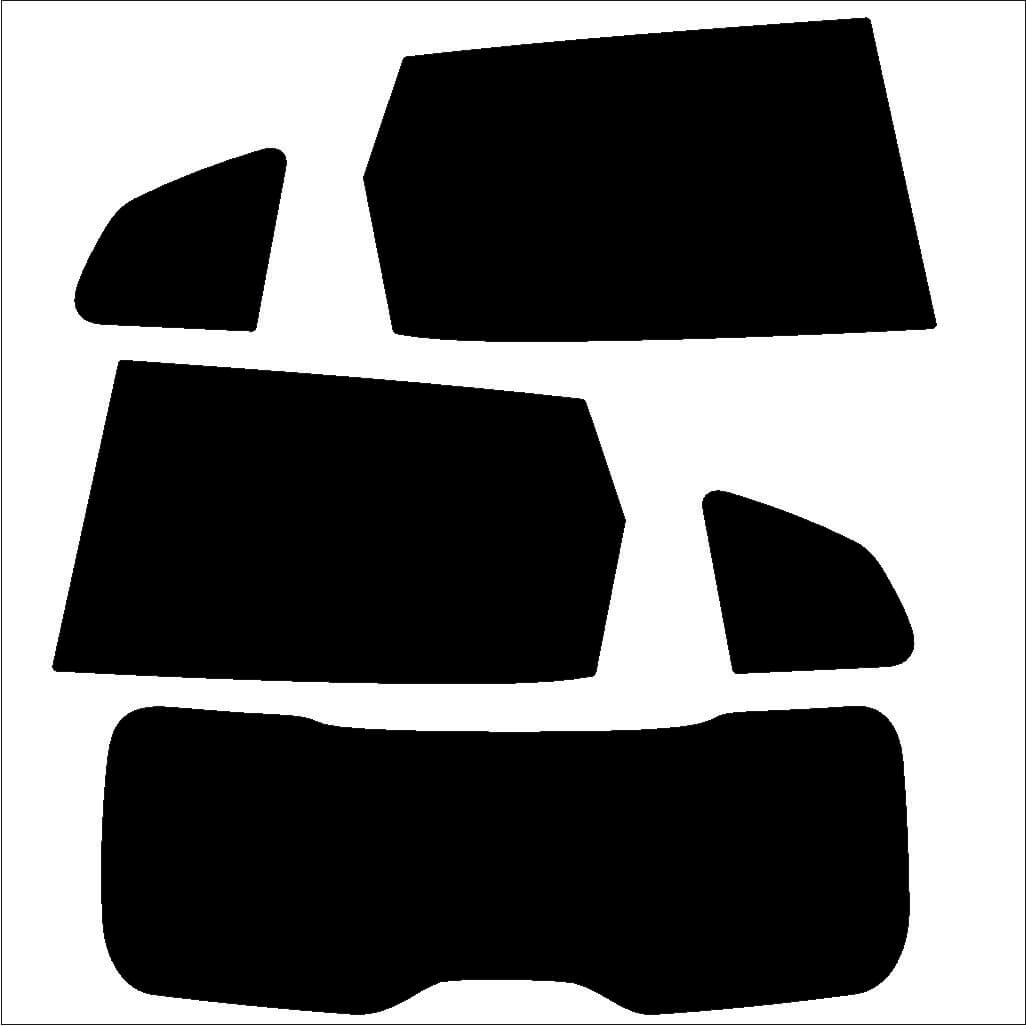 Passgenau zugeschnittenes Tönungsfolien-Set für Dacia Duster III – CNC-Zuschnitt von FVB Carbon Folie