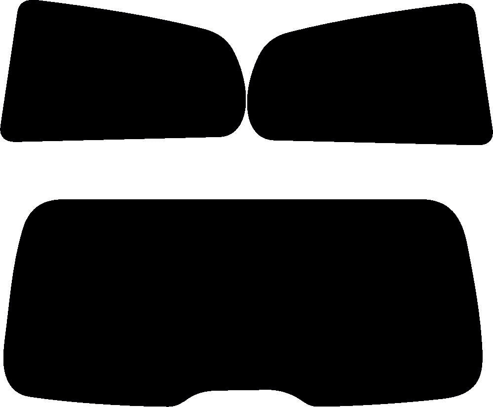 Passgenau zugeschnittenes Tönungsfolien-Set für Fiat Punto III 199 3-Türer – CNC-Zuschnitt von FVB Carbon Folie