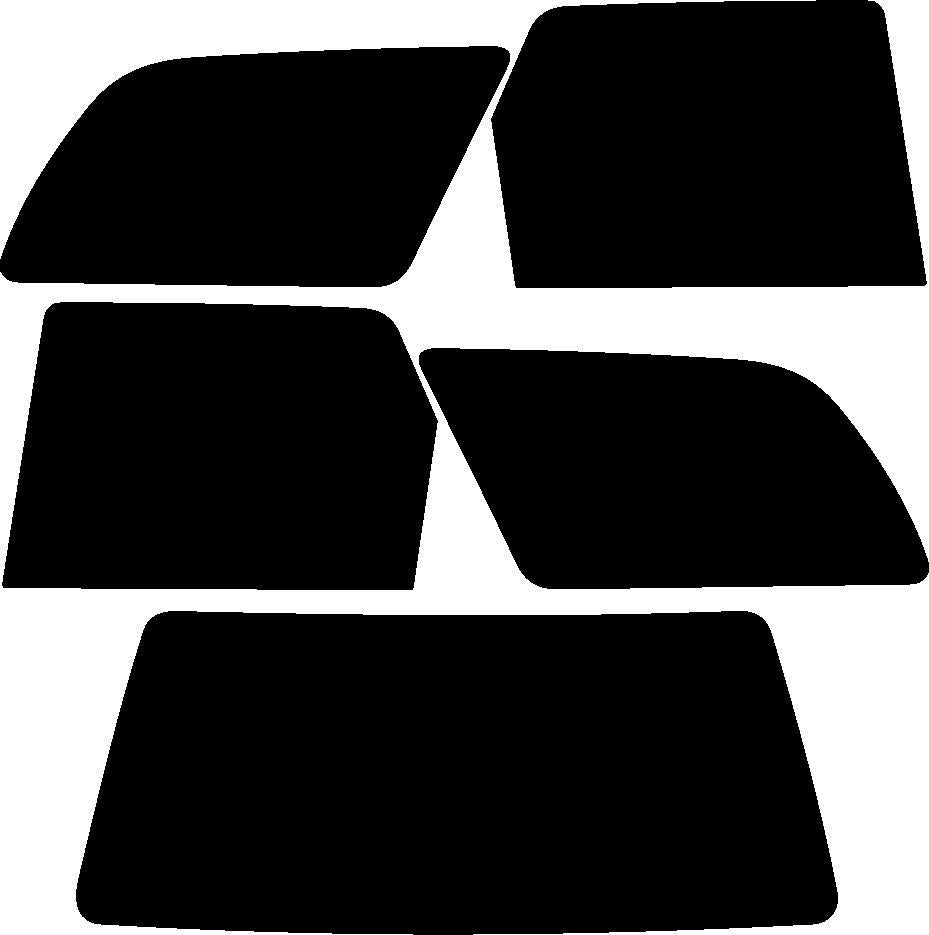 Passgenau zugeschnittenes Tönungsfolien-Set für Ford Escort Turnier – CNC-Zuschnitt von FVB Carbon Folie