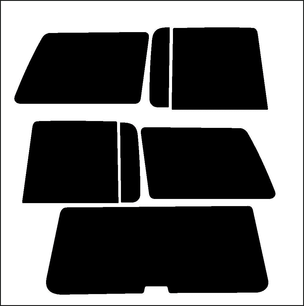 Passgenau zugeschnittenes Tönungsfolien-Set für Ford Explorer – CNC-Zuschnitt von FVB Carbon Folie