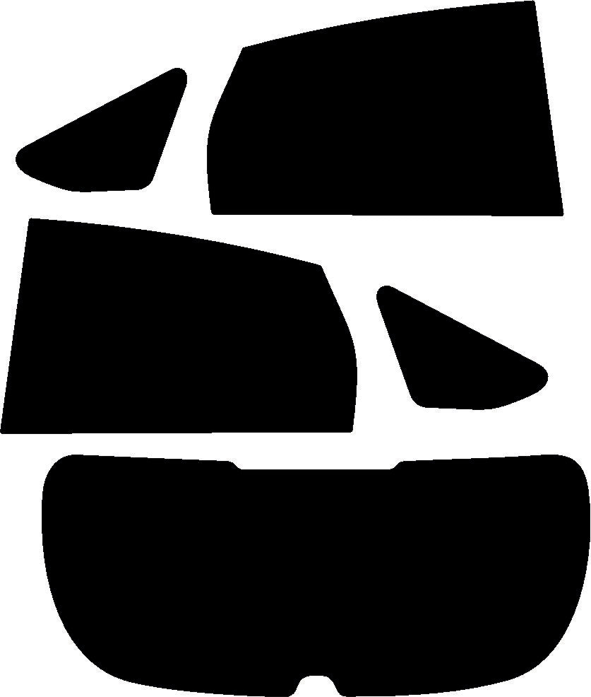 Passgenau zugeschnittenes Tönungsfolien-Set für Ford Focus III 5-Türer – CNC-Zuschnitt von FVB Carbon Folie