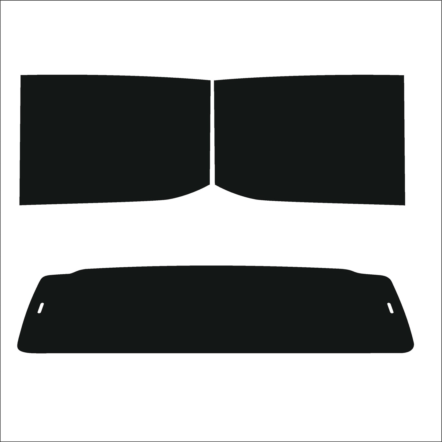 Passgenau zugeschnittenes Tönungsfolien-Set für Ford Ranger IV – CNC-Zuschnitt von FVB Carbon Folie