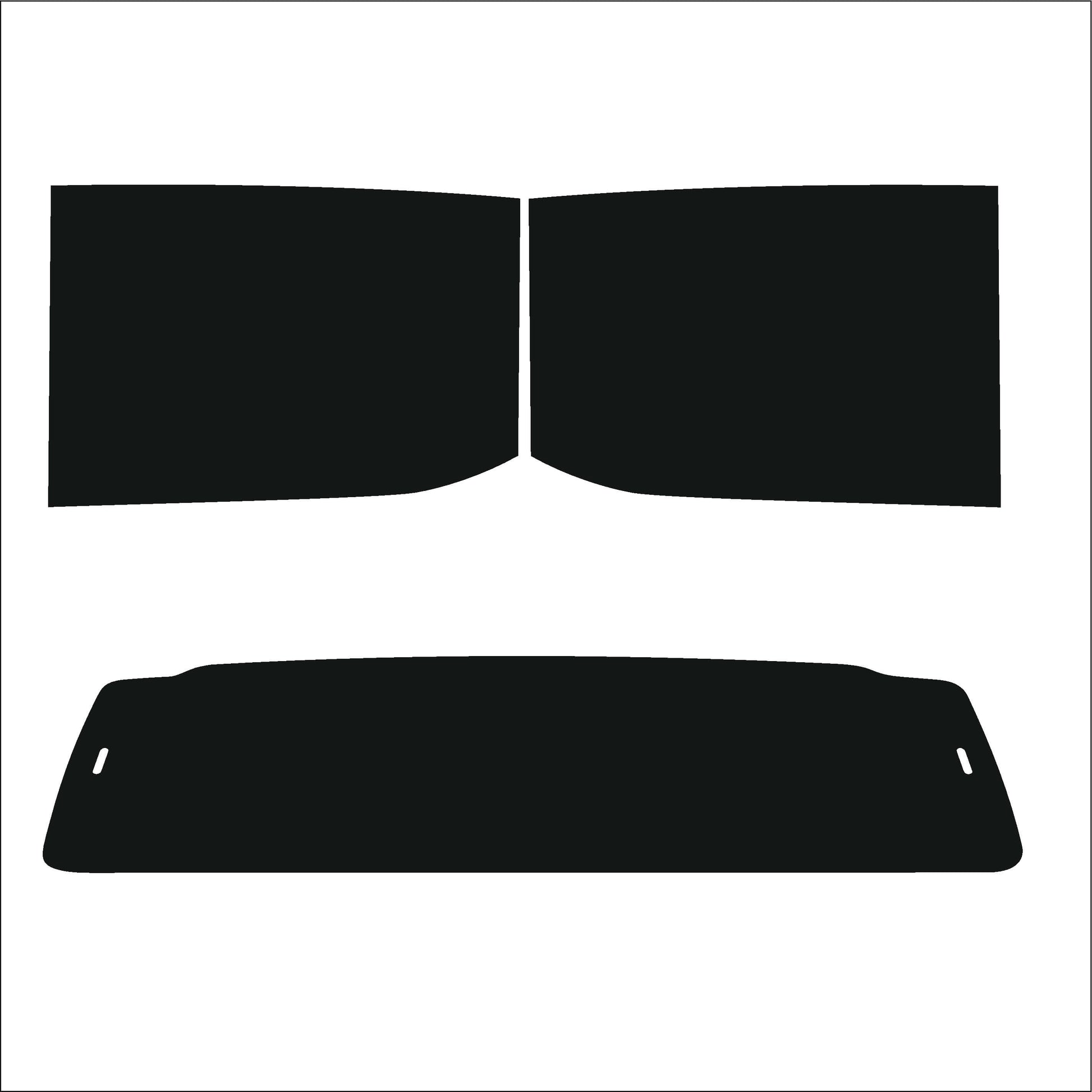 Passgenau zugeschnittenes Tönungsfolien-Set für Ford Ranger IV – CNC-Zuschnitt von FVB Carbon Folie