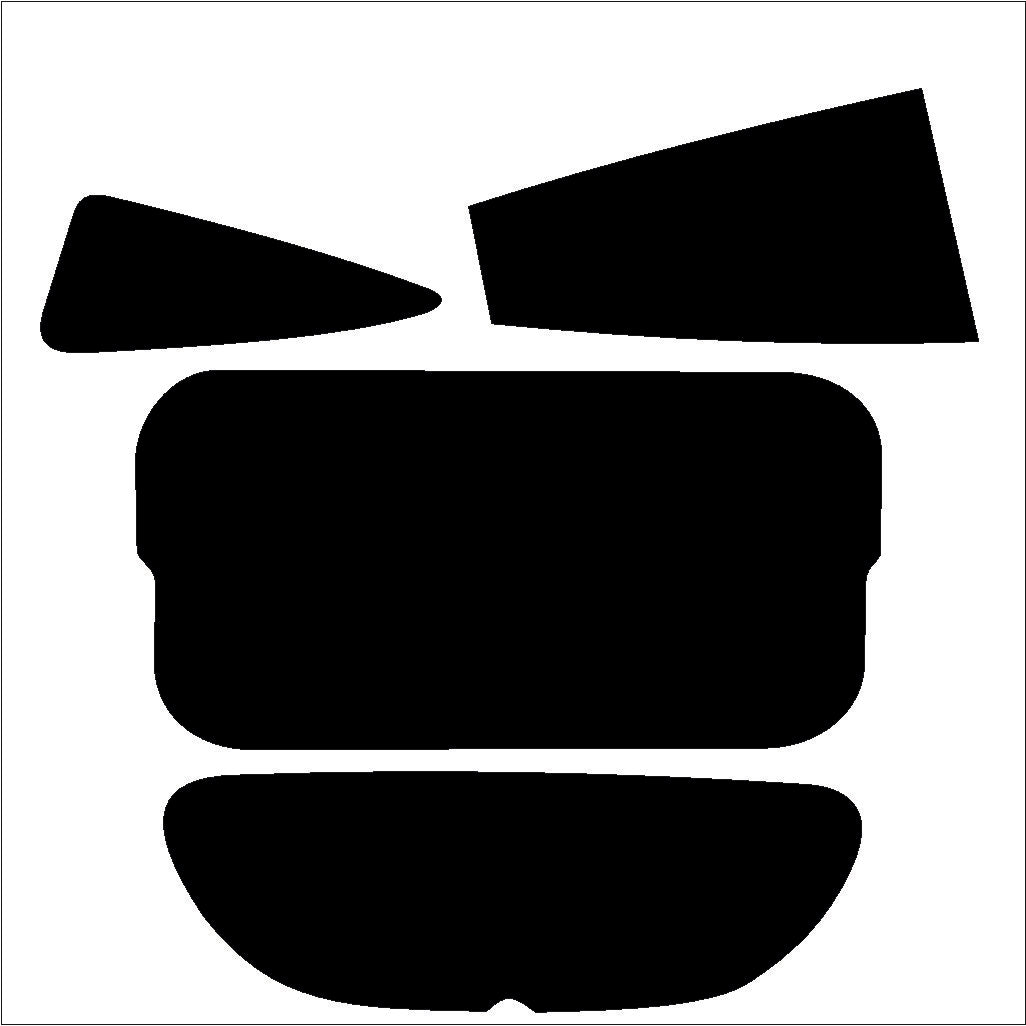 Passgenau zugeschnittenes Tönungsfolien-Set für Hyundai Veloster – CNC-Zuschnitt von FVB Carbon Folie