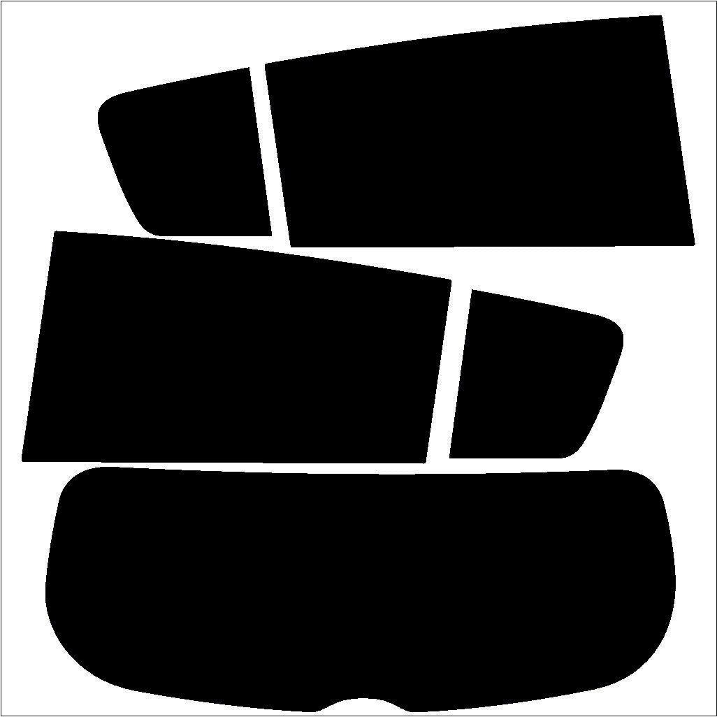 Passgenau zugeschnittenes Tönungsfolien-Set für KIA Sportage QL – CNC-Zuschnitt von FVB Carbon Folie