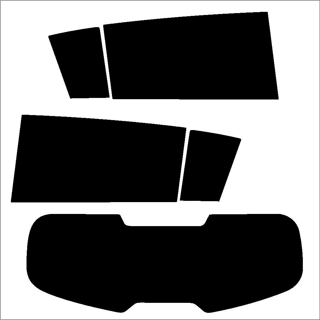 Passgenau zugeschnittenes Tönungsfolien-Set für KIA Sportage SL – CNC-Zuschnitt von FVB Carbon Folie