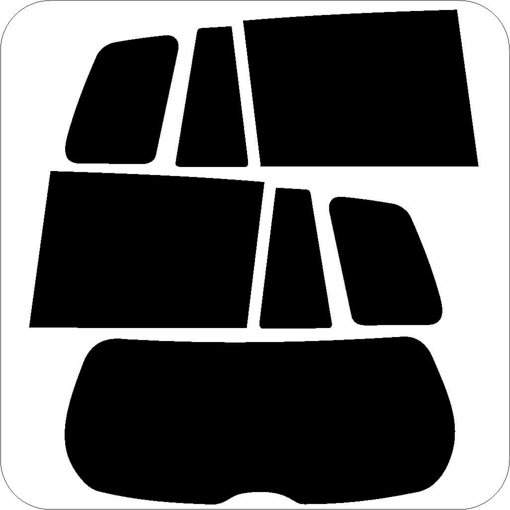 Passgenau zugeschnittenes Tönungsfolien-Set für Mazda Premay – CNC-Zuschnitt von FVB Carbon Folie