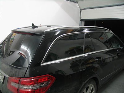 Tönungsfolie passgenau zugeschnitten und professionell montiert auf Mercedes E Klasse S212  – Beispiel mit FVB Ceramic Folie