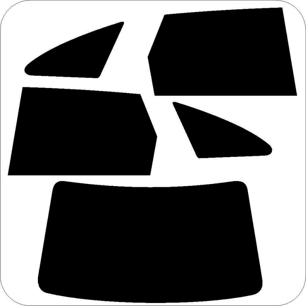 Passgenau zugeschnittenes Tönungsfolien-Set für Opel Astra F 5-Türer – CNC-Zuschnitt von FVB Carbon Folie