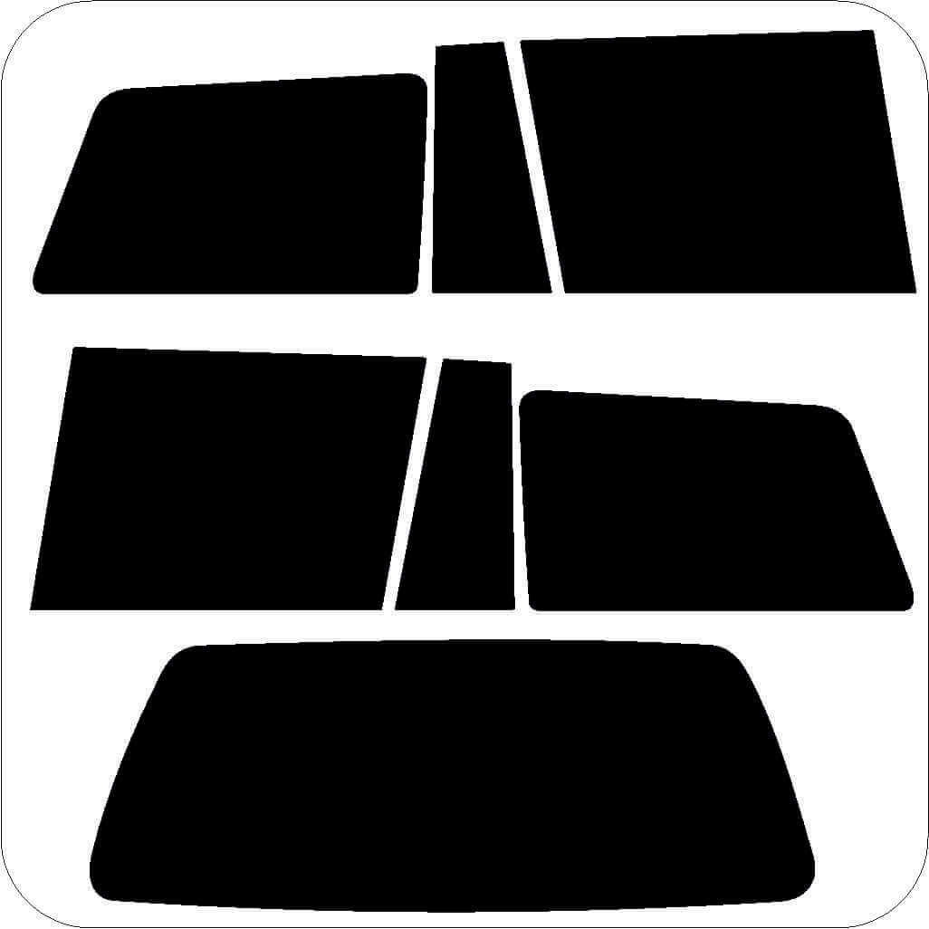 Passgenau zugeschnittenes Tönungsfolien-Set für Opel Astra F Caravan – CNC-Zuschnitt von FVB Carbon Folie