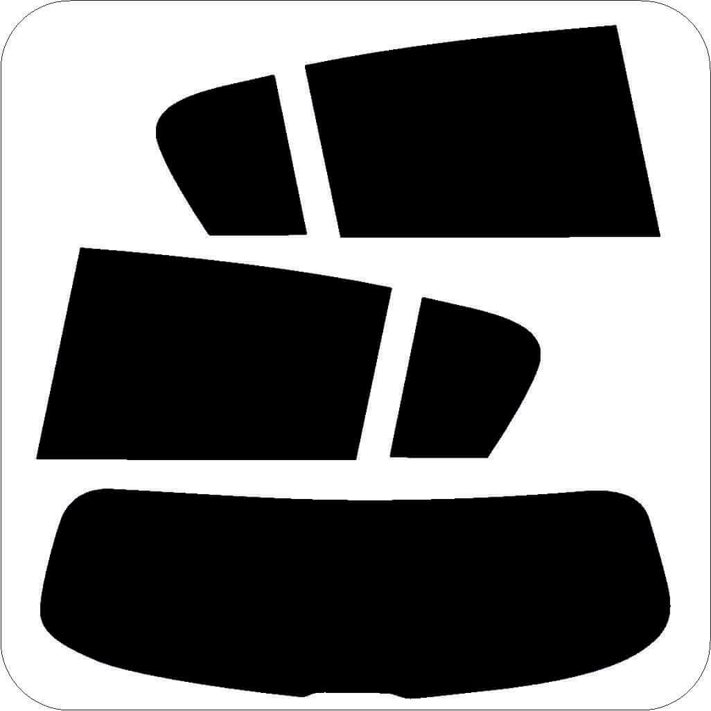 Passgenau zugeschnittenes Tönungsfolien-Set für Opel Astra H 5-Türer – CNC-Zuschnitt von FVB Carbon Folie