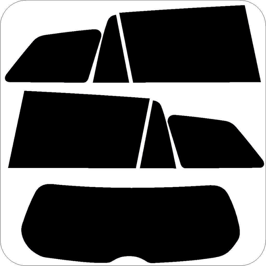 Passgenau zugeschnittenes Tönungsfolien-Set für Opel Astra H Caravan – CNC-Zuschnitt von FVB Carbon Folie