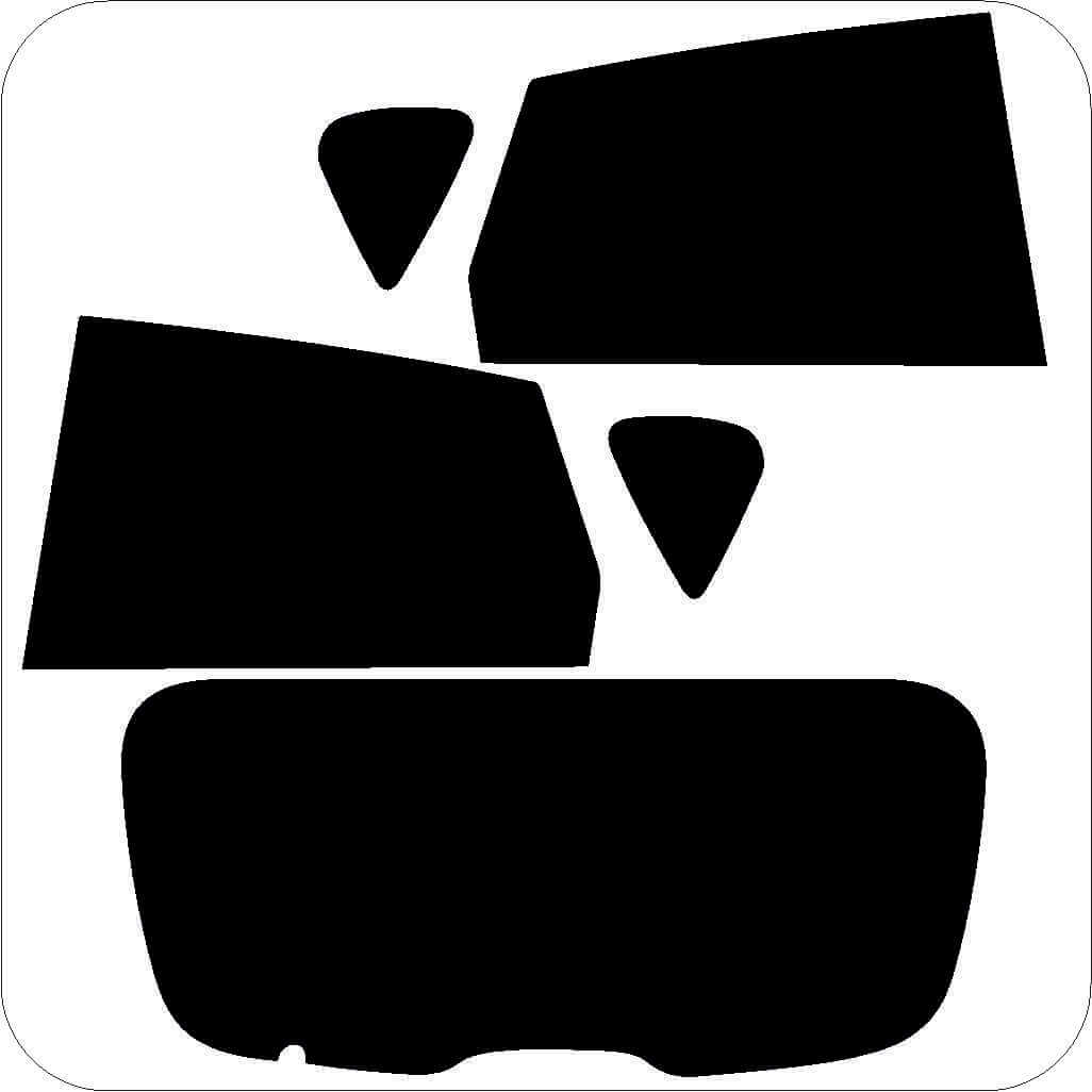 Passgenau zugeschnittenes Tönungsfolien-Set für Opel Astra J 5-Türer – CNC-Zuschnitt von FVB Carbon Folie