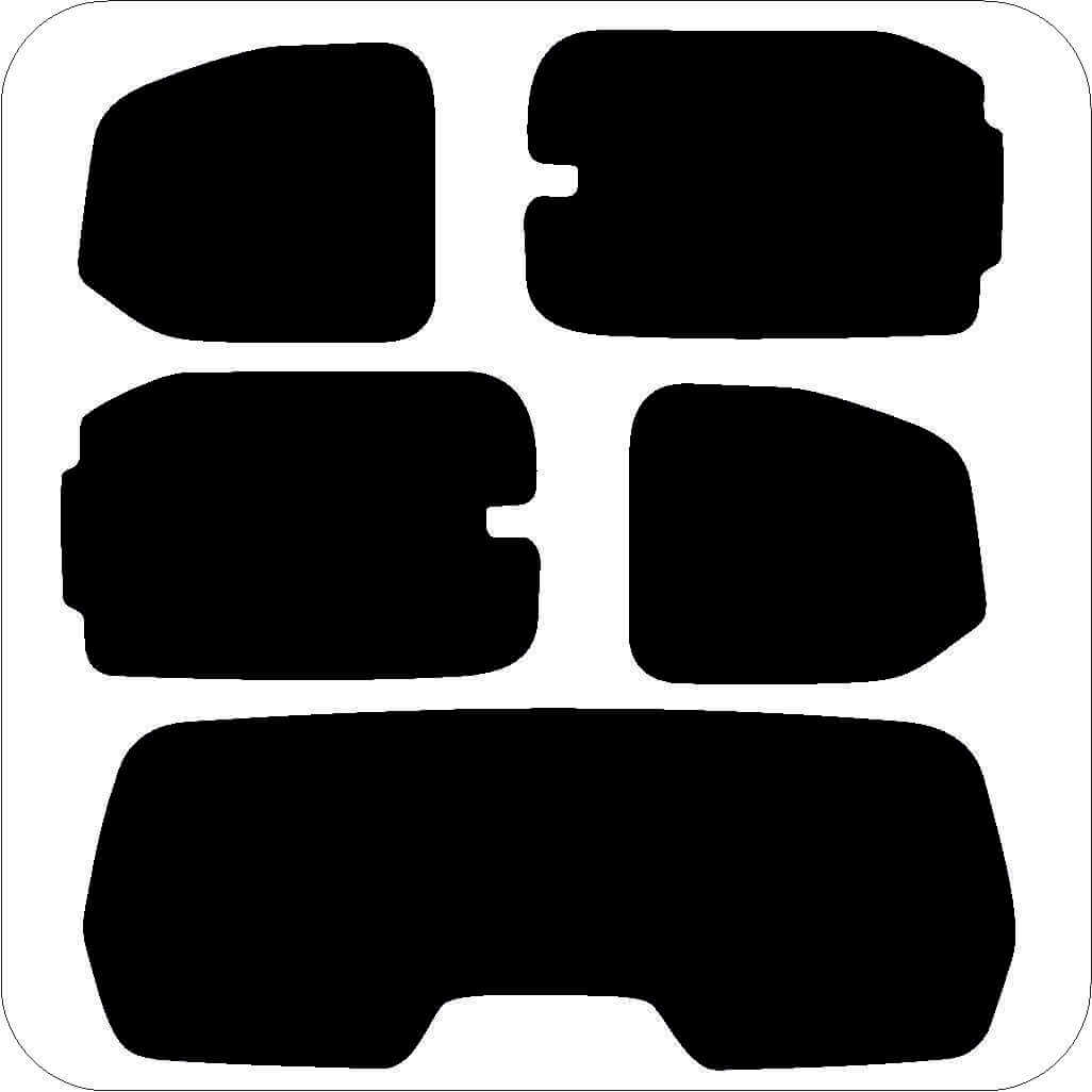 assgenau zugeschnittenes Tönungsfolien-Set für Opel Combo E – CNC-Zuschnitt von FVB Carbon Folie
