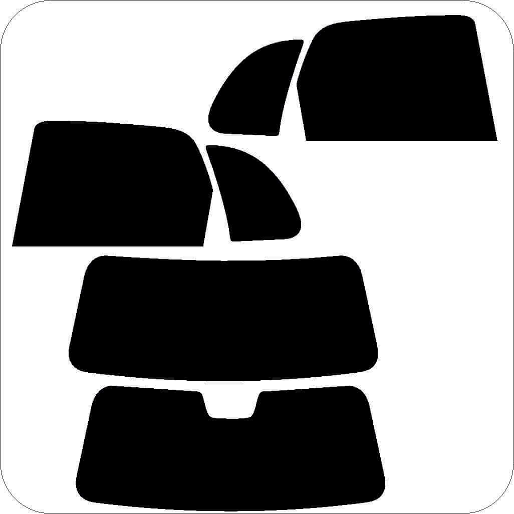 Passgenau zugeschnittenes Tönungsfolien-Set für Opel Corsa B 5-Türer – CNC-Zuschnitt von FVB Carbon Folie