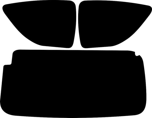 Passgenau zugeschnittenes Tönungsfolien-Set für Peugeot 107 3-Türer – CNC-Zuschnitt von FVB Carbon Folie