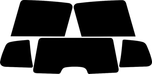 Passgenau zugeschnittenes Tönungsfolien-Set für Peugeot 206 SW – CNC-Zuschnitt von FVB Carbon Folie