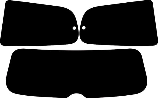 Passgenau zugeschnittenes Tönungsfolien-Set für Peugeot 307 3-Türer – CNC-Zuschnitt von FVB Carbon Folie