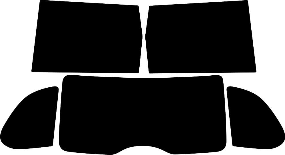 Passgenau zugeschnittenes Tönungsfolien-Set für Porsche Cayenne – CNC-Zuschnitt von FVB Carbon Folie