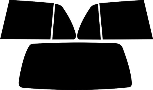 Passgenau zugeschnittenes Tönungsfolien-Set für Renault Clio A 5-Türer – CNC-Zuschnitt von FVB Carbon Folie