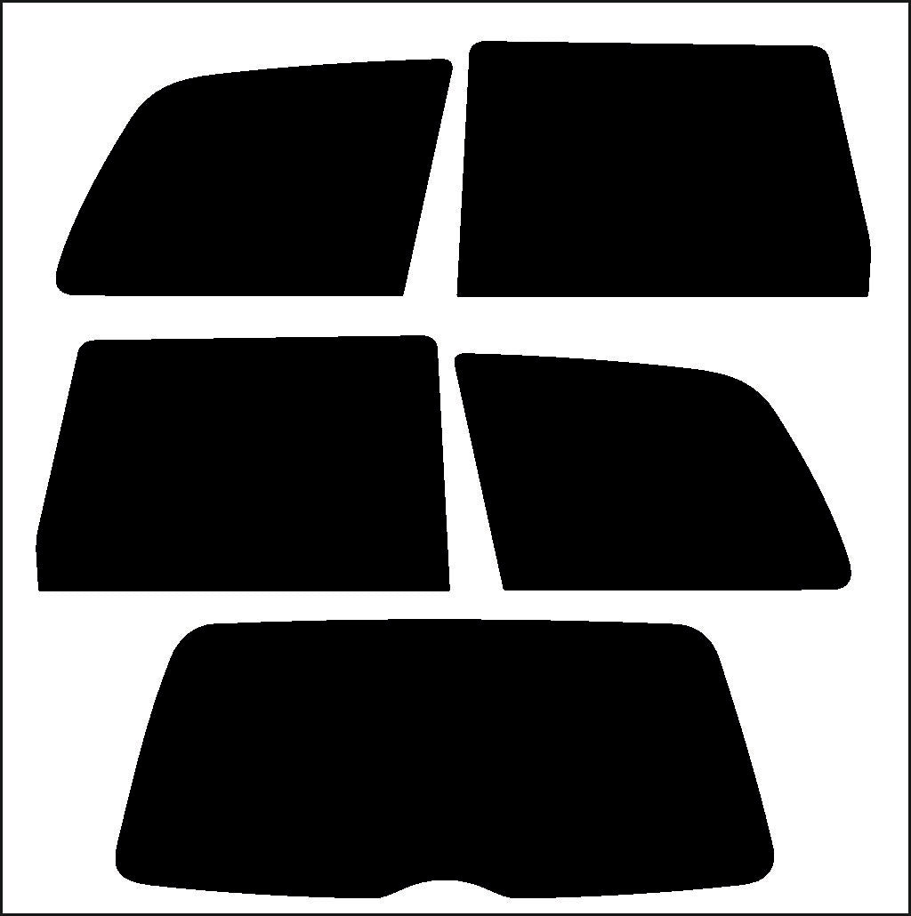 Passgenau zugeschnittenes Tönungsfolien-Set für Seat Alhambra MK1 – CNC-Zuschnitt von FVB Carbon Folie