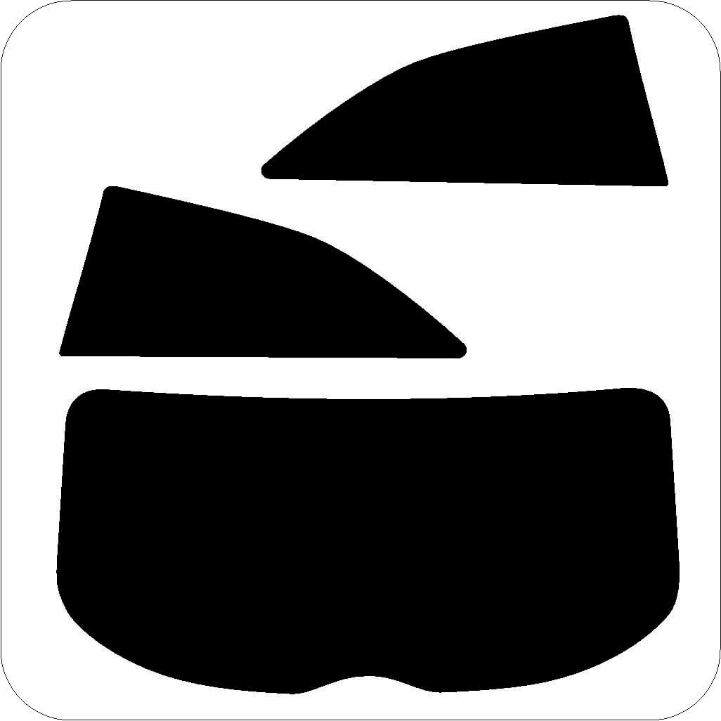 Passgenau zugeschnittenes Tönungsfolien-Set für Seat Ibiza SC 6J – CNC-Zuschnitt von FVB Carbon Folie