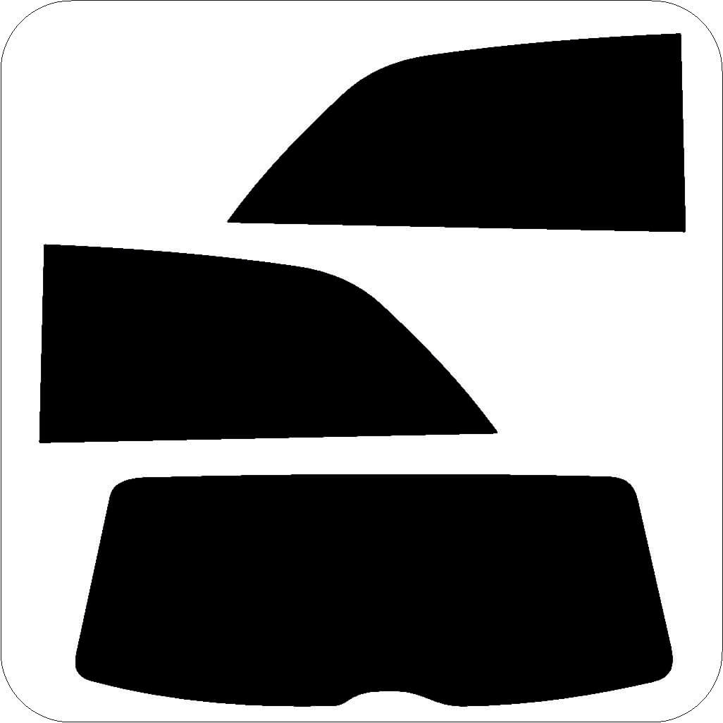 Passgenau zugeschnittenes Tönungsfolien-Set für Seat Ibiza 6K2 – CNC-Zuschnitt von FVB Carbon Folie