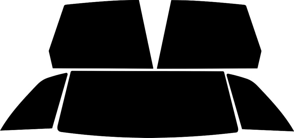 Passgenau zugeschnittenes Tönungsfolien-Set für Seat Ibiza 6K 5-Türer – CNC-Zuschnitt von FVB Carbon Folie