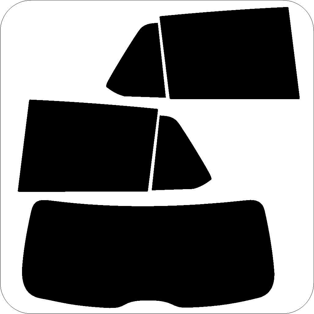 Passgenau zugeschnittenes Tönungsfolien-Set für Skoda Fabia 3 – CNC-Zuschnitt von FVB Carbon Folie