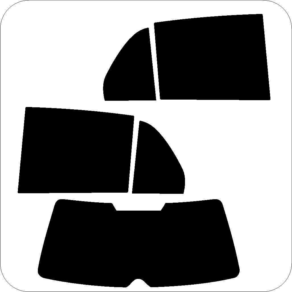 Passgenau zugeschnittenes Tönungsfolien-Set für Skoda Fabia – CNC-Zuschnitt von FVB Carbon Folie