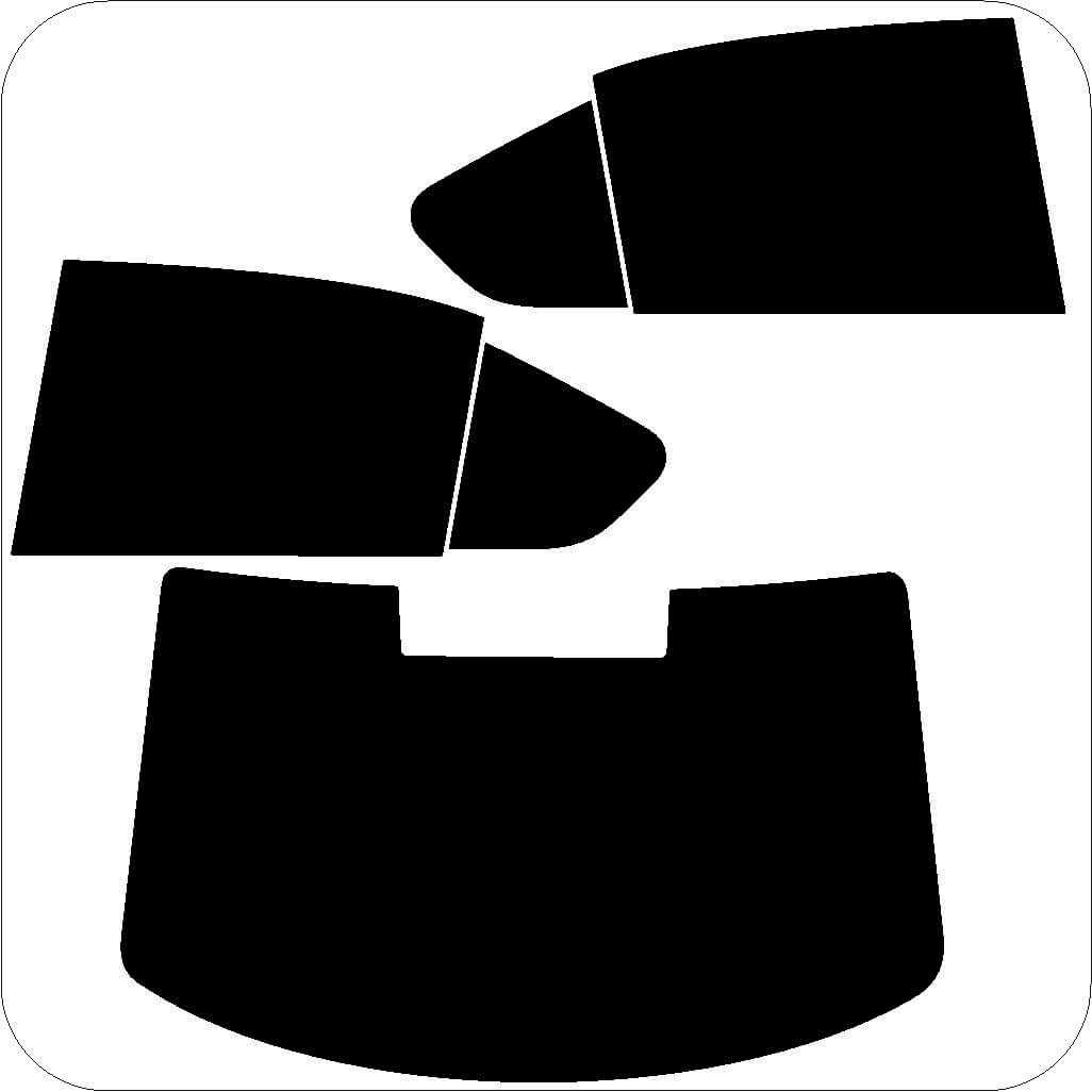 Passgenau zugeschnittenes Tönungsfolien-Set für Skoda Octavia Limousine 3 – CNC-Zuschnitt von FVB Carbon Folie