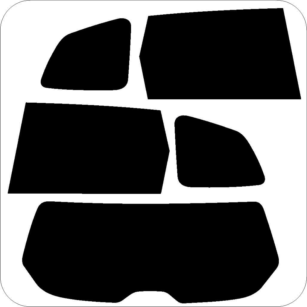 Passgenau zugeschnittenes Tönungsfolien-Set für Subaru Forester SJ – CNC-Zuschnitt von FVB Carbon Folie