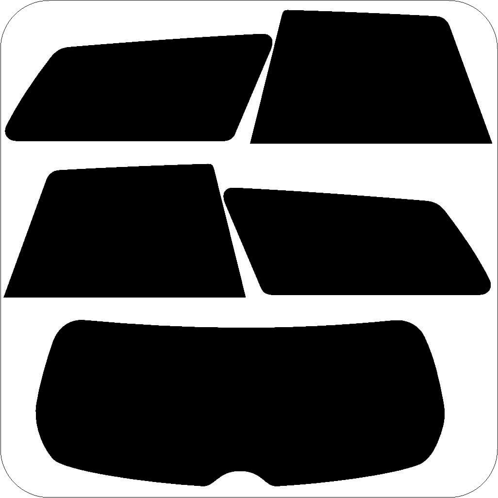 Passgenau zugeschnittenes Tönungsfolien-Set für Subaru Outback – CNC-Zuschnitt von FVB Carbon Folie