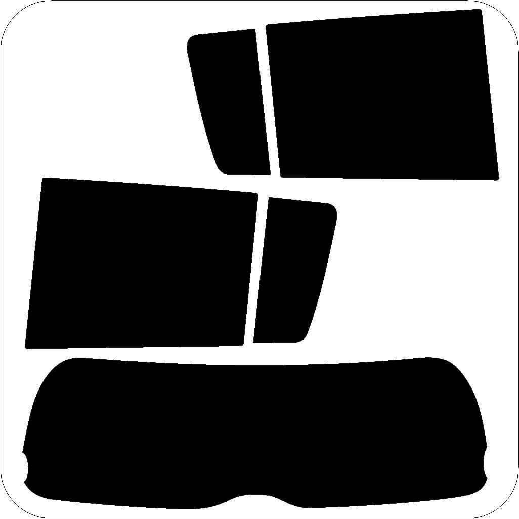 Passgenau zugeschnittenes Tönungsfolien-Set für Suzuki Swift 5-Türer MZ – CNC-Zuschnitt von FVB Carbon Folie