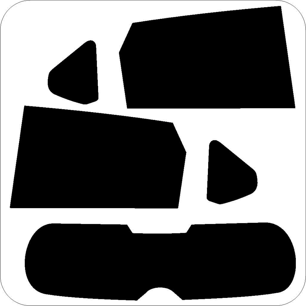 Tönungsfolie passgenau zugeschnitten und professionell montiert auf Toyota Auris E18 – Beispiel mit FVB Carbon Folie